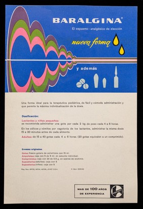 Baralgina, el espasmo-analgésico de elección : nueva forma y además : Gamma-Globulina "Behring" / Hoechst ; Behringwerke A.G.