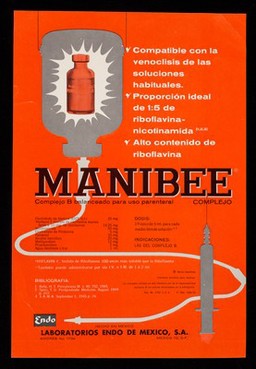 Mayor selectividad que ningún otro antiespasmódico conocido, Valpine tabletas, elixir y elixir pedriátrico : Manibee complejo B balanceado para uso parenteral ... /cLaboratorios Endo de Mexico, S.A.