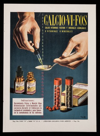 Calcio-Vi-Fos, calcio, vitaminas fosforo y minerales asimilables ... : Neo-Vina combinada y combinada infantil ... teraputica auxiliar de la gripe y sus complicaciones / Laboratorios Salus S. de R.L.