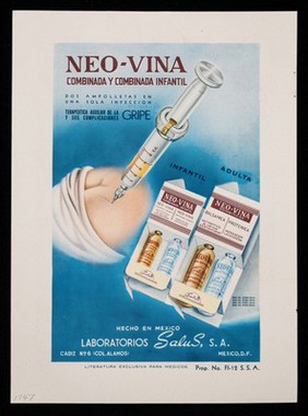 Calcio-Vi-Fos, calcio, vitaminas fosforo y minerales asimilables ... : Neo-Vina combinada y combinada infantil ... teraputica auxiliar de la gripe y sus complicaciones / Laboratorios Salus S. de R.L.