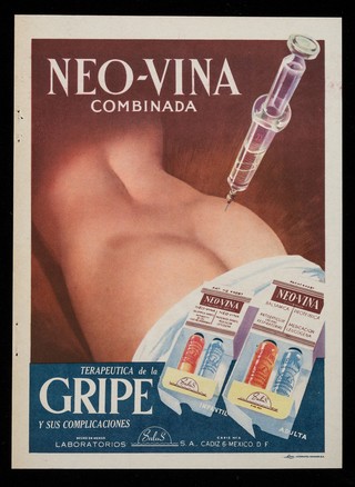 Neo-Vina combinada : teraputica de la gripe y sus complicaciones / Laboratorios Salus S. de R.L.