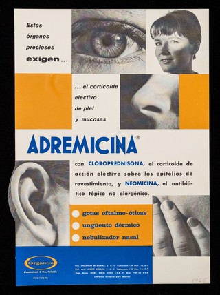 Estos órganos preciosos exigen el corticoide electivo de piel y mucosas, Adremicina ... : Benutrex en gotas, un nuevo concepto en vitaminoterapia / Organon.