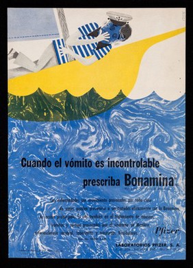 Suprime más rápidamente la infección, favorece la convalencia ...Terramicina SF, Tetracyna SF ... : Cuando el vómito es incontrolable prescriba Bonamina ... / Laboratorios Pfizer, S.A.