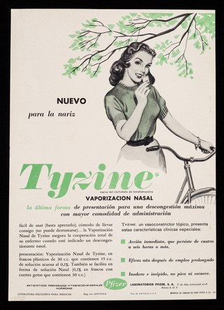 Suprime más rápidamente la infección, favorece la convalencia ...Terramicina SF, Tetracyna SF ...  : Nuevo para la nariz, nuevo en eficacia, en tolerancia, en aceptación, Tyzine / Laboratorios Pfizer, S.A.