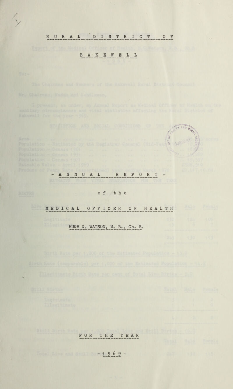 / y *LJLJL_^_JL B - A__N_JI M_E_D_I_C_A_L HUGH i_ <LJL— _0__F A K E W E L L w Ss ' © z. uJ _JLJL„___JLJLJLJLJLJ£ - of the __0_F_F_XjC__BJR 0__P H_E_AJL_T JH 1_WATS0NLJH^_B11_ChlraBo Oja___T-H_B___Y_B_AJR - U_§_9 -