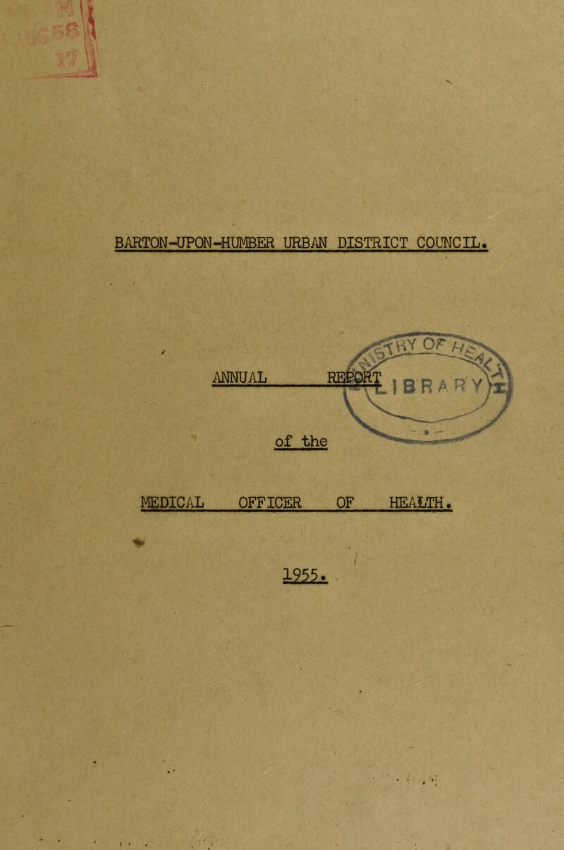 BAEgrON^JPQM«iKmBR URBAN DISTRICT COUNCIL. / ANNUAL of MEDICAL OFFICER OP HEAIffig, > / 12^.
