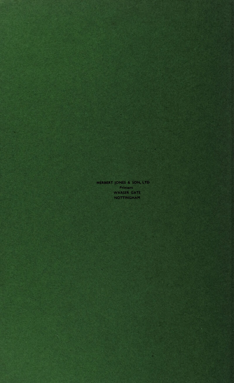 HERBERT JONES & SON, LTD Print«rt WARSER GATE NOTTINGHAM