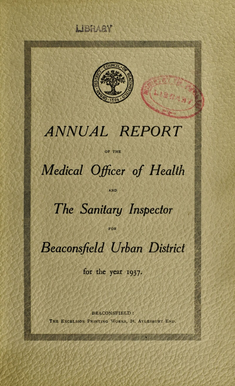 Medical Officer of Health AND Beaconsfield Urban District