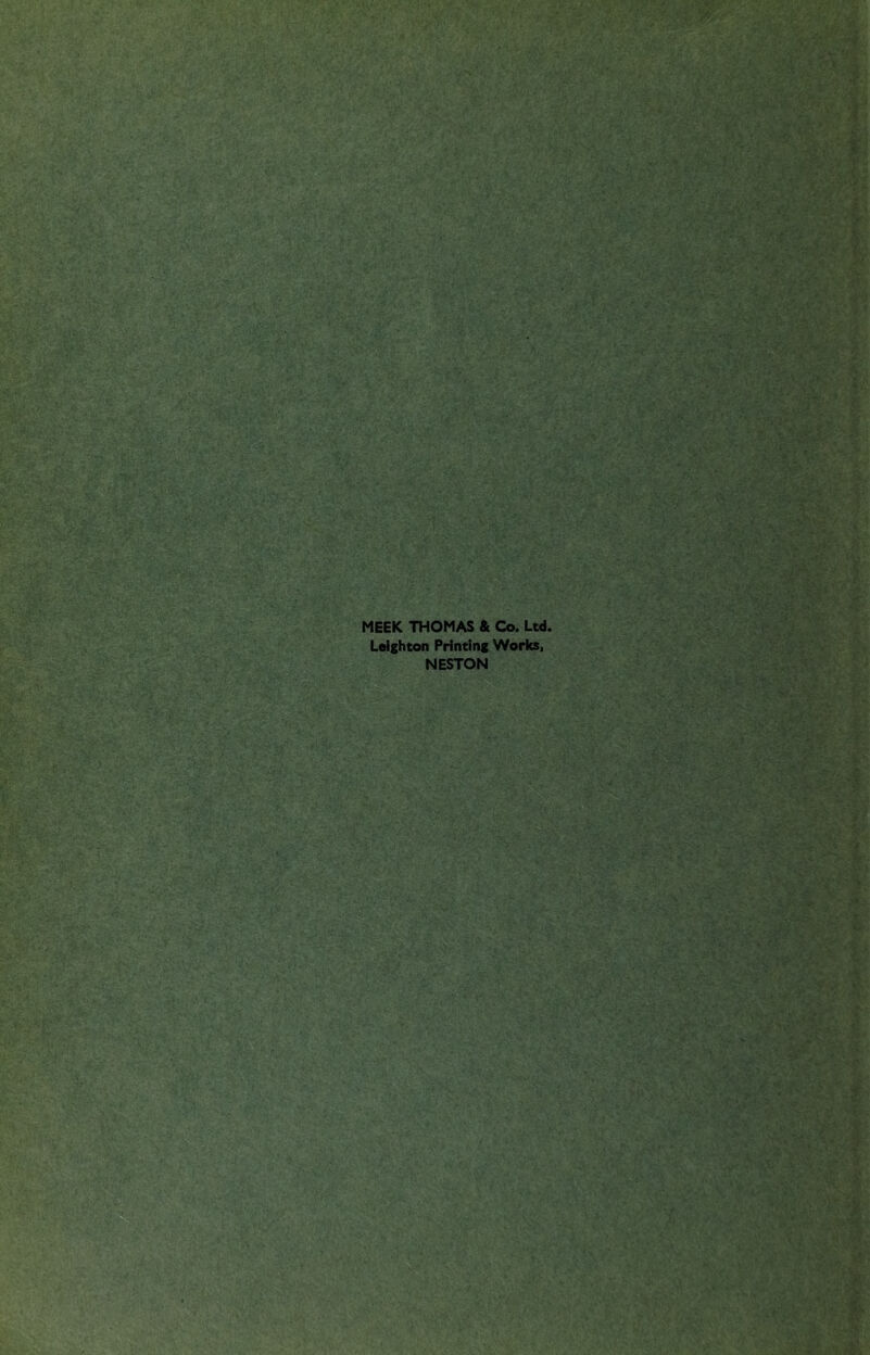 MEEK THOMAS & Co. Ltd. Laishton Printing Works, NESTON