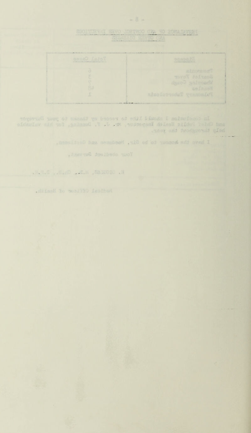 - 8 - T-y'X) - 0 30J?A L^V'kH ■ i T .' .'i ?* T i; < j *'■• ii rcHjrV *a7o\ oJ : -mivaKf v;. j fi- 't iij. '. .•Ccr.t!l,.V ;lfi 'ro’l ,: Aitntr^ ' >■ ■' • 't''. ocli' ■ ■ ; J 1 ■!!' ■■'■■ vr -1 ,,;! .. ;jnu’. ' .“.t'.' od oi r’'r'; ,.Vii I r> ^ . ...,-CI . ' 1 ,• Iro/l ’ a > «r*i \ I I d! : i 1 - 1 i