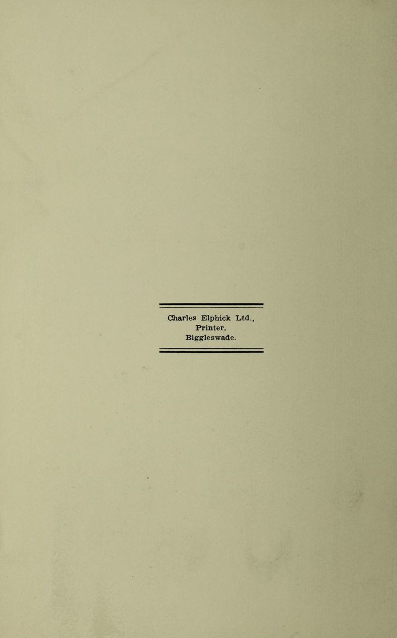 Charles Elphick Ltd., Printer, Big-gleswade.