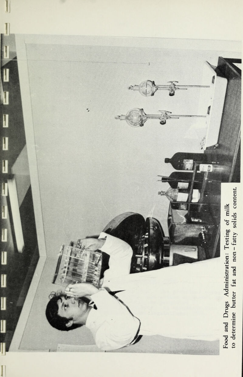 Food and Drugs Administration: Testing of milk to determine butter fat and non —fatty solids content