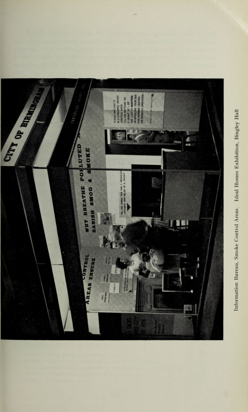 Information Bureau, Smoke Control Areas. Ideal Homes Exhibition, Bingley Hall