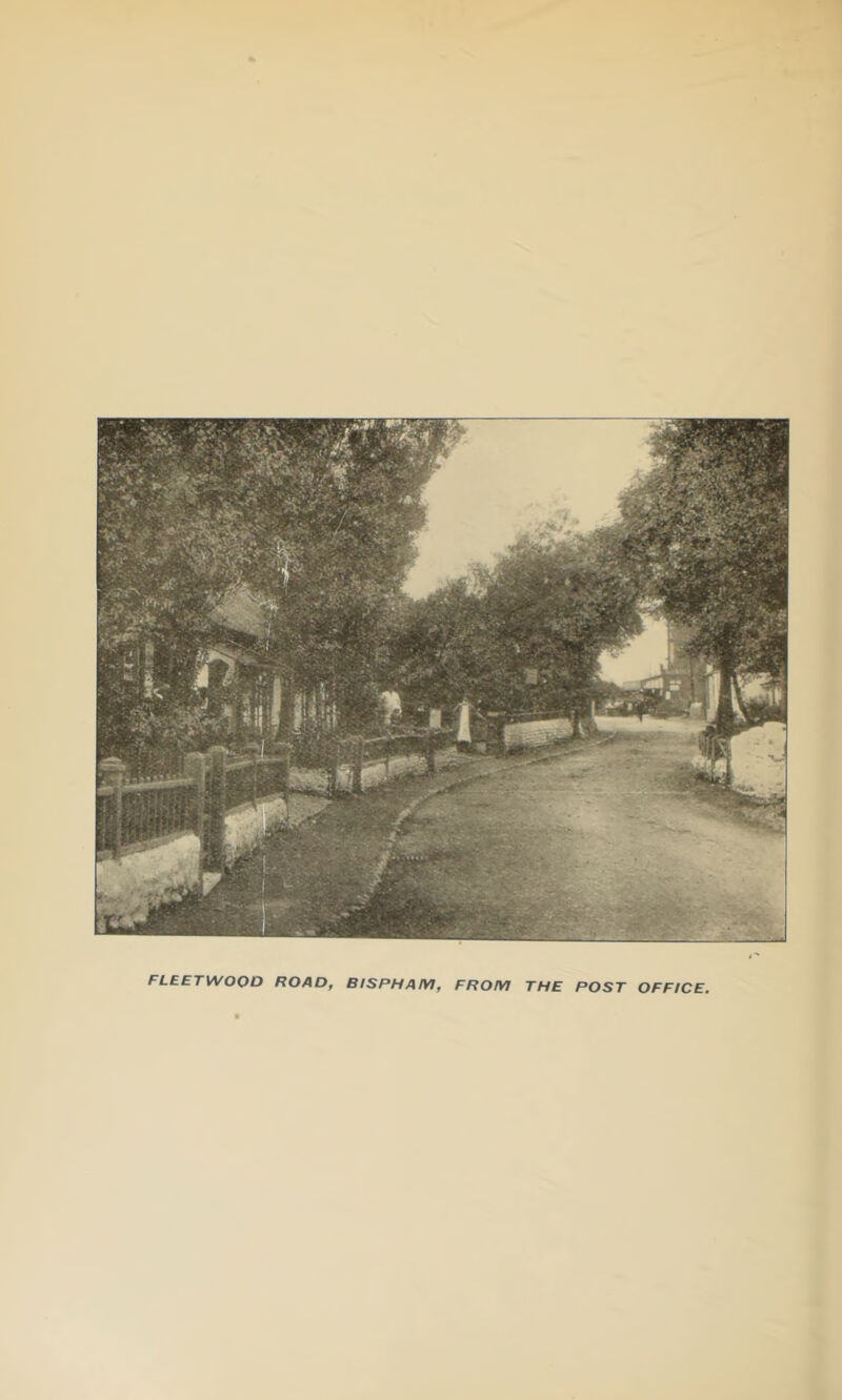 FLEETWOOD ROAD, BISPHAM, FROM THE POST OFFICE,