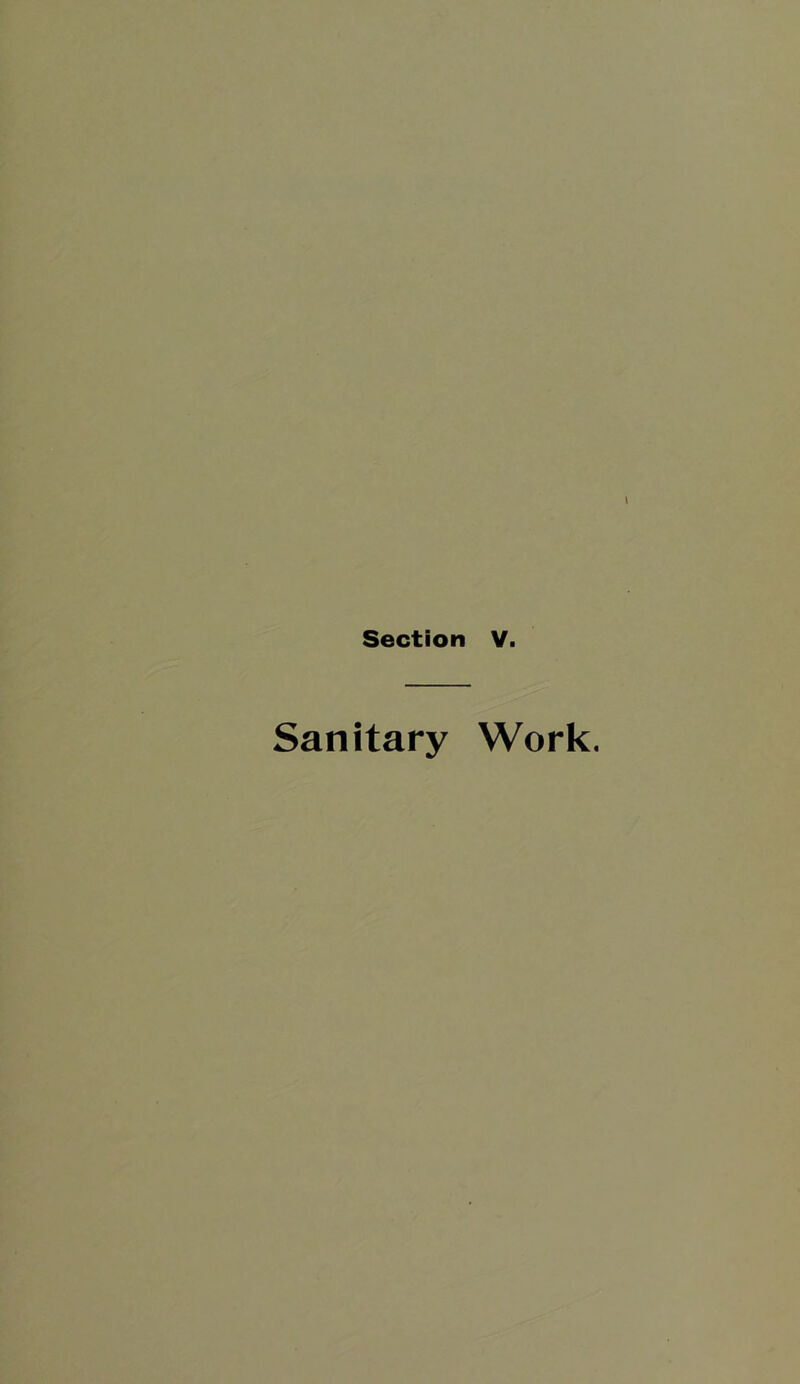 Sanitary Work.