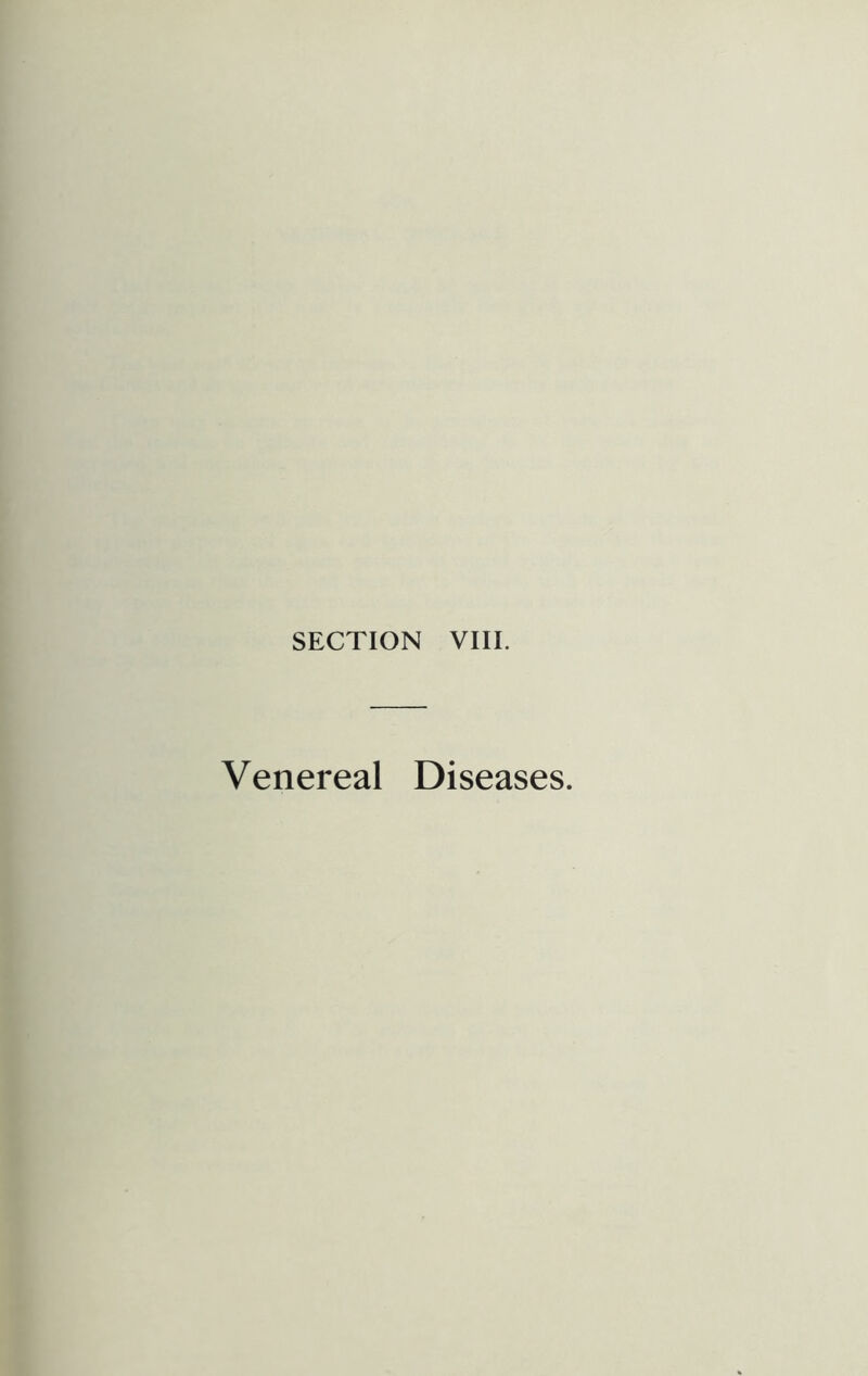 Venereal Diseases.