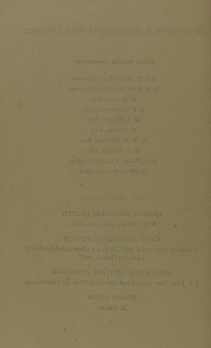 yojjimmoD 2>ildu<l , * '.V,iW Ui;Ar) .(iZr.Hli ,*I .;> .il ufiwv A Jt ;> ,XUOO ,0 .11 .a .A aiu.rj'-l ?. .il • ' .y.iraAlA .-I > ' '■ .yaa v^orxiup .O ;#.ll .y.o^.itW ..I .7/ .^.laAiA .J .>1 \VT.\tlU\ HO iiH JWAO AlOVtiHtA' .JI.H.fJ ..ft.ii.a ..a.M .TAHaoI/. .1 .W ' • ' / - >• * SVOTOaHAVA ^{V\K’X\y.K^ HH\\iO (^hnoH Lno iioM) > bm: .a.a.i..' .mD ,»:ra>iAa y. ,i.vduJ.>0 liinJ ' . . ' 'AO'VO^HaVW AK'AO\ V\<U\K (abooH Ltie jjrtM) ,i.<4.'/i .nsl) bni; .u.i.ri.i.ii! .n;>0 jiA.iJ .•! .( AH?\AO AOVA'.)\;. ’ ''.ifijiiiD ,ll'