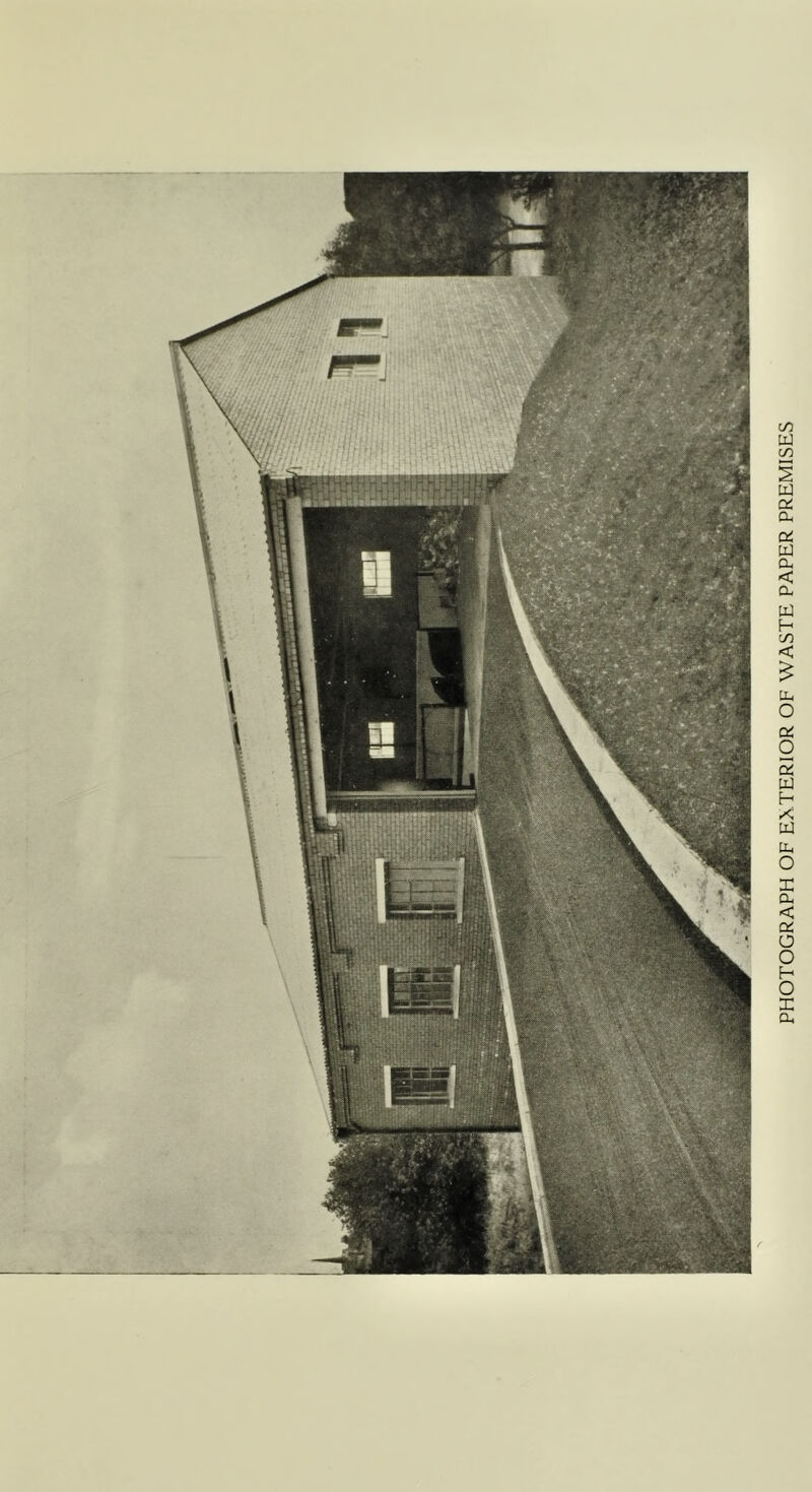 PHOTOGRAPH OF EXTERIOR OF WASTE PAPER PREMISES