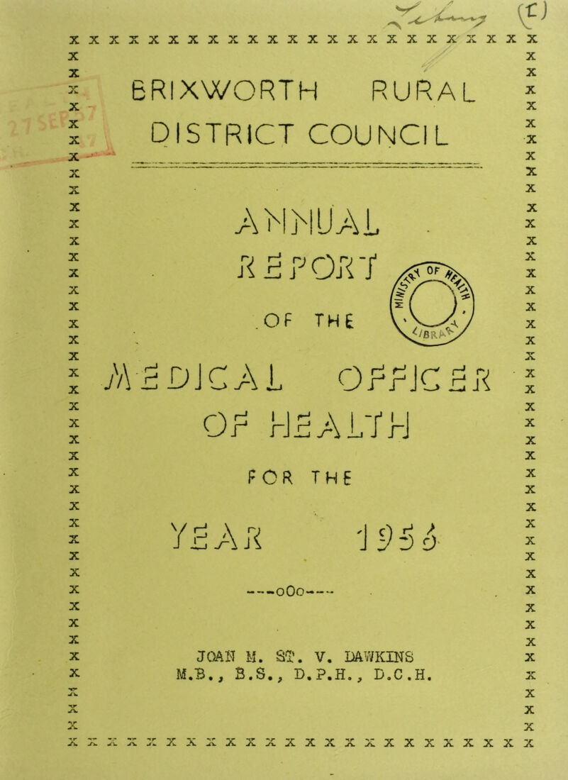 X X . X - X X X X ^xr X X X X X X X X X X X X X X X X X X X X •V X X X X X X X X j'tm V 6RIXWORTH RURAL DISTRICT COUNCIL ^MjNU'A OF OF THE j)\^D\CAl Of^TJC^jR Of' H^a\LT]-J FOR THE '196 6- oOo M. SI'. V. DAWKINS M.B., B.S., D.P.H., D.C.H. X X X X X X X X X X X X X X X X X X X X X X X X X X X X X X X X X X X X X X ^ :: X X X X