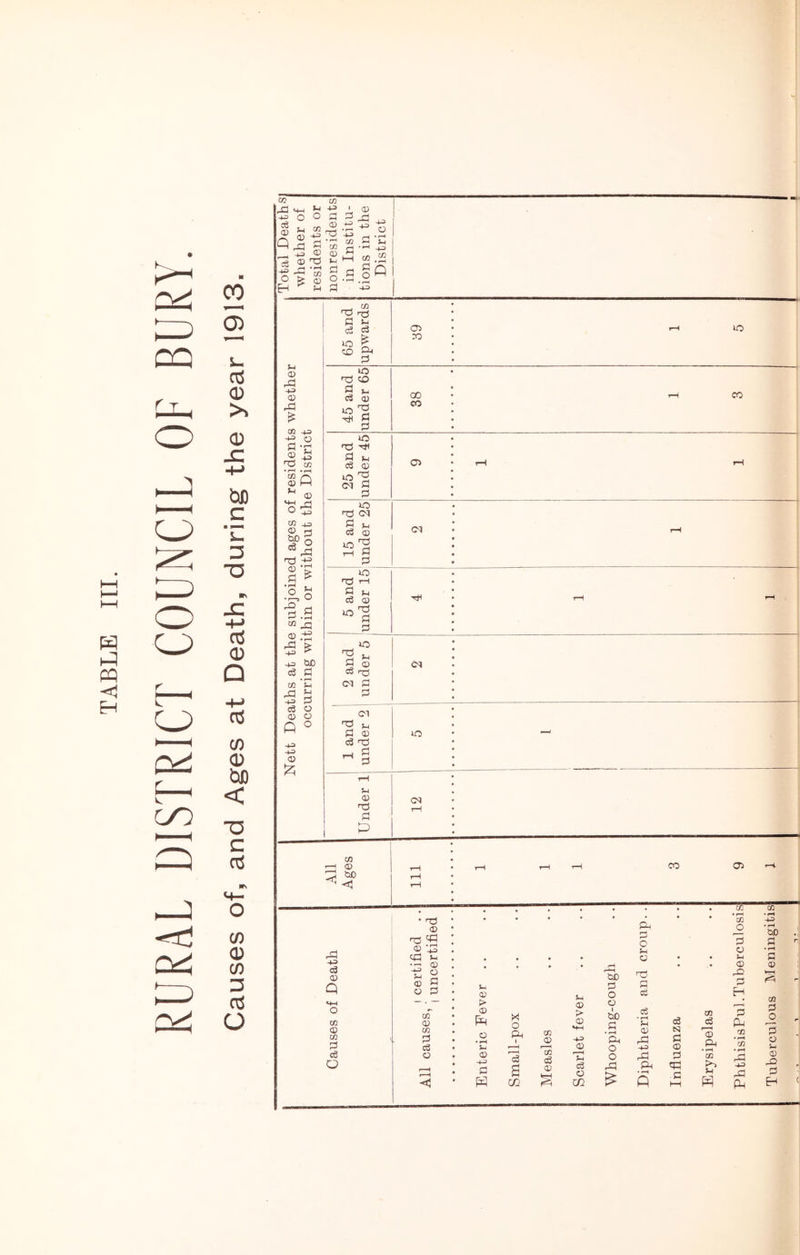 RURAL DISTRICT COUNCIL OF BURY. s 0) o s: ■+J bD S ‘[I :3 OS 0 Q -M 05 CO 0 bo < C o5 CO 0 0 :3 05 o CO 0 o O !_l M © -e —I -*-= 2 ■4^ o CD -tJ CD ,r3 OQ 43 43 Q i=l -C rS •w CO • r'M • SP CD o tj CO _t3 0 43 <D fl ^ :ag .B w ^ 2-- 43 43 bo ce _g CC ;-l 43 P c3 O CD O o 43 43 CD nonresidents in Institu- tions in the District 65 and upwards (73 • t-« lo X) 45 and under 65 38 i 1 3 25 and under 45 1 Ci • tH 15 and under 25 . . Ol i r-H t • • » 1 5 and (under 15 1 j • • rH ^ 2 and under 5 <^<1 i 1 1 1 1 and 1 under 2 1 ; lO • —' S4 CD n3 Pi P CM CO r-( O rH • tH • ra 43 c3 (D Q CO D CO p! c6 O CD CD r3 cpl P ■ — O) o p p D O CO CD CO p c3 CD CO (75 S4 D t> D -M !«< O Ph cc CO ® CO cS ® u D > ® *44 43 ® r—H p cS O 02 bD P O O bD P • ^ Ph o o cP p o p c cri P cfi 4 r**( p ® rP 43 4p Pc ce N P ® P .P 03 P4 • rH CO s-l p CO p o S-( ® rO P H 'P 03 rP 43 rP flH bD p • rH P ® CO P O 3 o D P H
