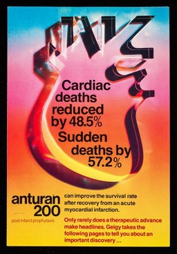 Cardiac deaths reduced by 48.5% : sudden deaths by 57.2% : Anturan 200.