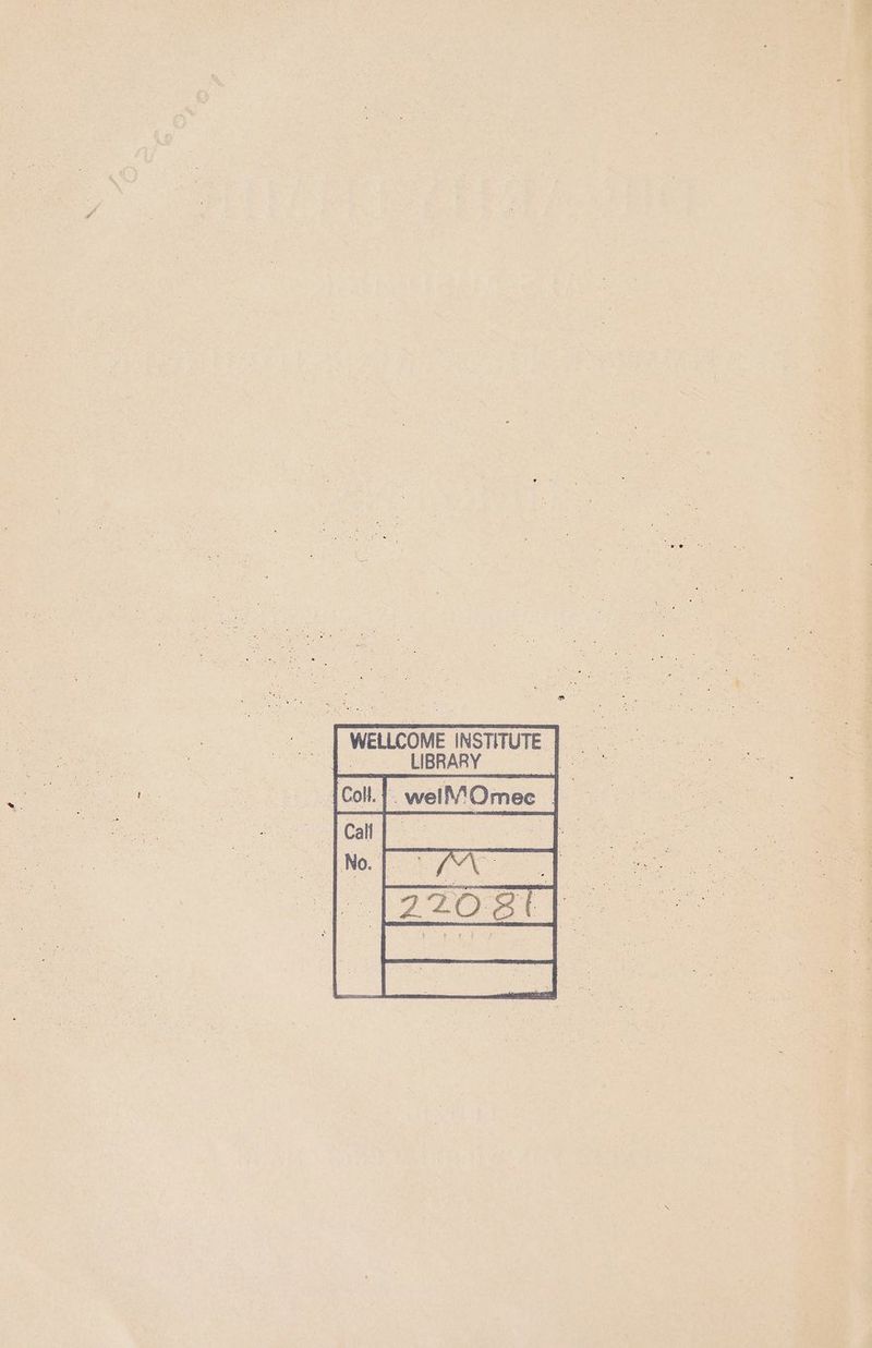 WELLCOME INSTTUTE] __LIBRARY I