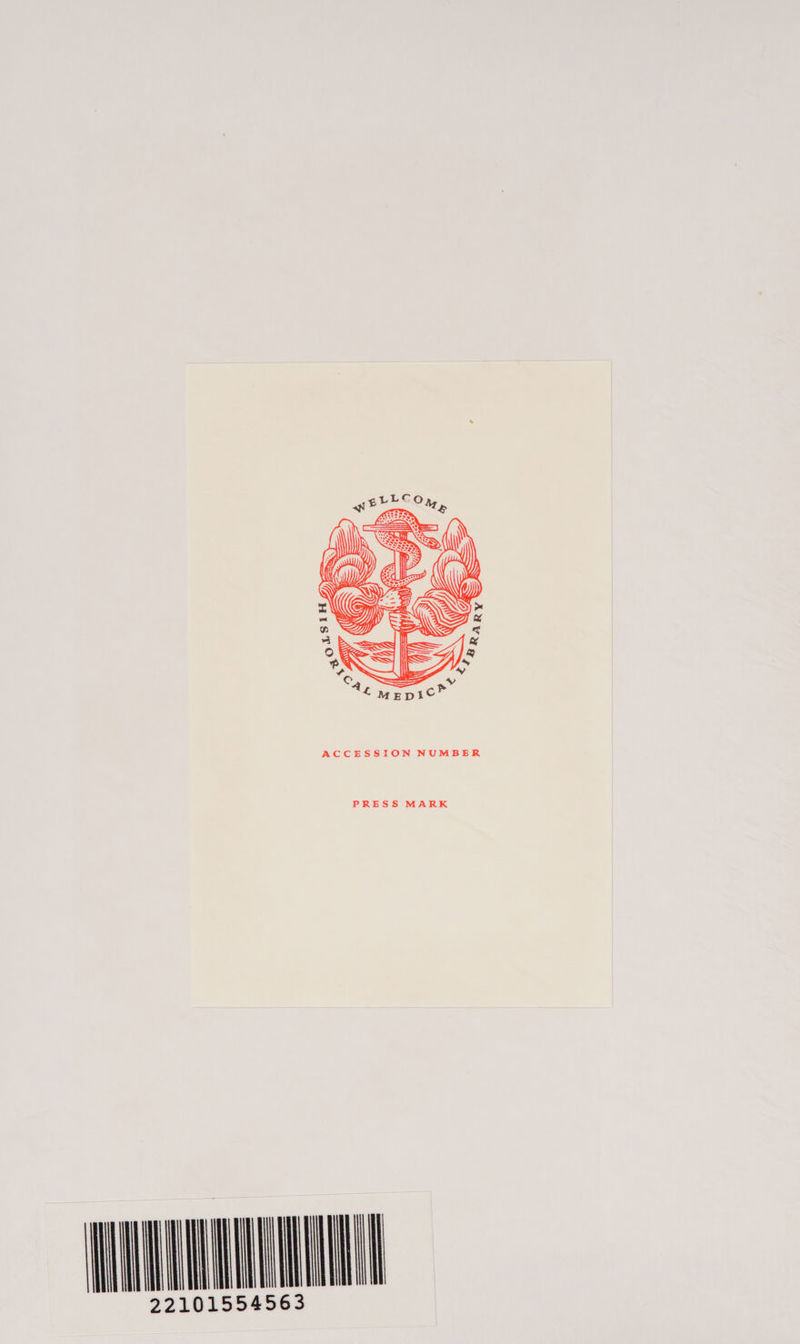 ACCESSION NUMBER PRESS MARK 22101554563