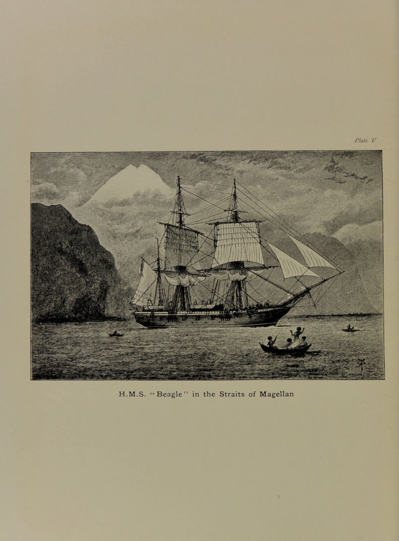 H.M.S. “Beagle” in the Straits of Magellan
