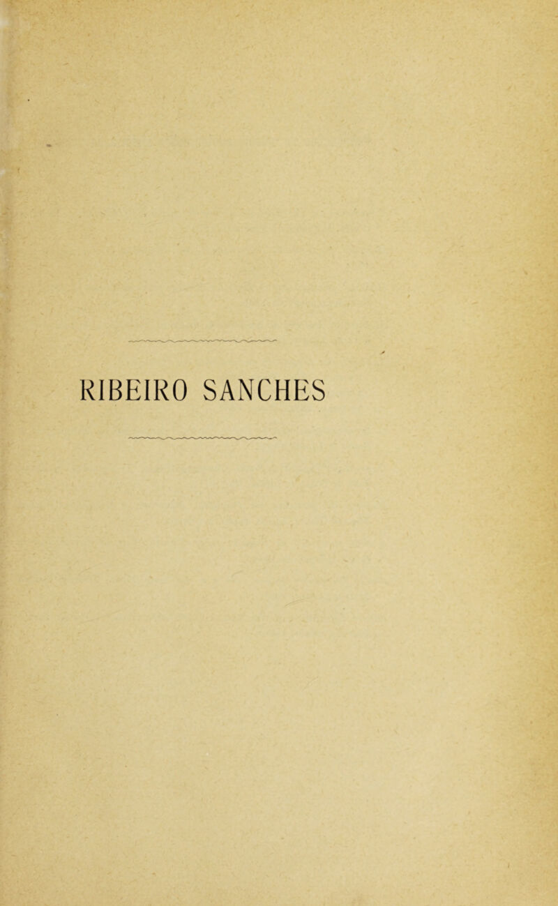 RIBEIRO SANCHES