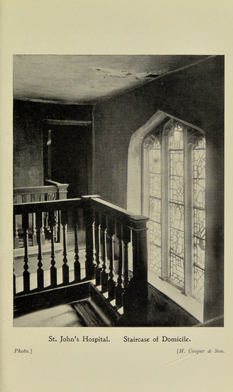 St, John's Hospital. Staircase of Domicile,