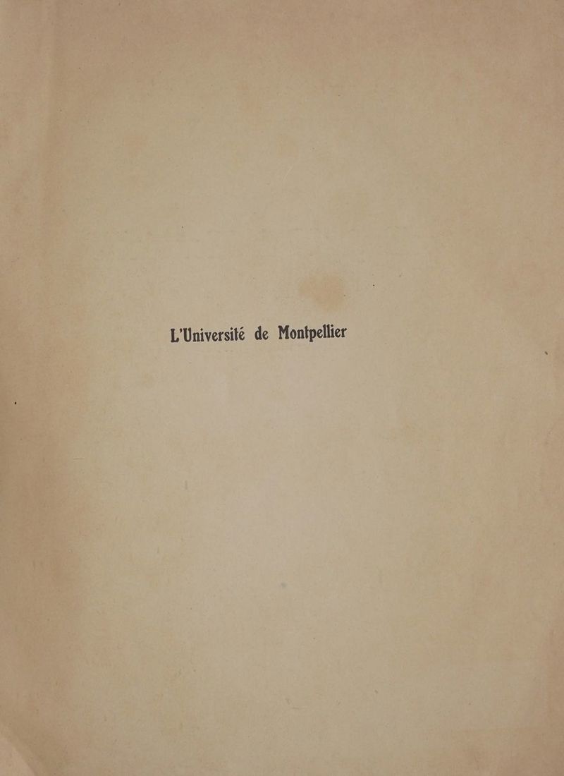 “ È L'Université de Montg ellier