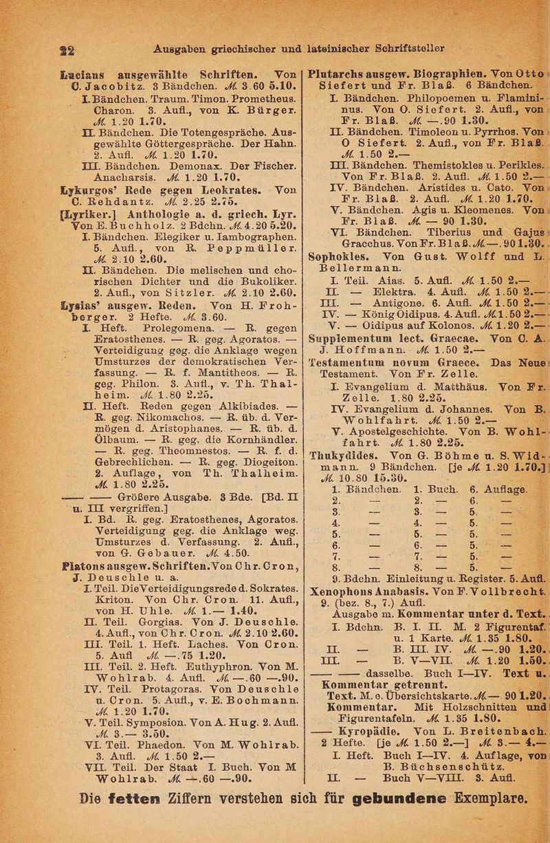 3ὰ Ἱαρίοης απαροπγᾶαλμ]ίο ἈΒομγ]ζθν. 0. 9οοῦ1 07. δ Βδπάσμθη. ὁ6 9.60 6.10. 1.Ῥαπάσλμοαπ. Τταιπα. ΤήΠΙΟἨ. Ῥτοπαιθίῃθυβ. ΟΠαᾳτόπ. 9. ΑΗ. τοη Κ. Βϊάτροτ. αά 1.290 1.120. | ΣΤ. Βάπάσμοθη. Ὠϊ9 Πούοπρθρβρτᾶσ]ο. Α4β- ρουᾶΏ]ίο ἀΟὐίετᾳθβρτᾶομθ. Ὄος ἩΠδβμη. ο. ΑυιΠ. ὁς1.20 1.20. ΣΠ. Ῥβπάσμοθοη. ὍὌθπιοηπασ. ος Ἐ1βοιμον. Απαθβματβίβ. ϱ 1.20 1.20. Ἀπκατρος) Εοάο 6ε6επ Τεουξκγβίθβ. 0. Ἑομάσδηῖϊσ. οά 9.256 9.150. [ετίκον.] Απώιο]οςίθ α. 4. δτἱθο]ι. ΕΤ. ὕοι Β ΒιοἈἨ]λο]Ζ. 2 ῬΒάσοπη. 44.20 50.20. 1. ῬΒάπάσμβοι. Ε]θσίκοτ απ. ΤαπιρορταρΏθη. δ. ΑυὐΠ., του Ἡ. Ρορρη 119. ἅά 9.10 2.00. ΣΙ. Ῥβπάσμθοη. Ὠἱθ πιθ]βοΏθηῃ απᾶ οἸο- χἰδοΏοητ Ὠϊοιίοτ τπᾶ ἆἱο Ῥι]κο]ίκον. 2. ΑυΠ., του 5107169. ϱἩ 2.10 2.00. ἔαὶας) βπ19ςθ]γ. Ἠθάθῃ. ου Ἡ. ἘτοἨ- Ῥθοτροθτ. ὃ Ἠοίίο. ο 9.600. 1. Ἠδθε ἈῬτο]θσοπιθηβ. Ἡ. ρθροη Ἐταίοβδίπθηοςϐ. --- Ἡ. 6οσ. Ασοτβίος. --- Ὑεοτίθιάίσαως ρο5σ. ἀἱρ ΑπΙΙ4σθ πιθσθη Ὀτηδίαχσθς ἄοτ ἀθπιοκταίδοποη Ὑος- ἆ4ββυηωσ. --- Ἡ. Ε. ΜαπΙ(ΙθΘοΒ. --- Ἡ. σοσ. Ἐη1]οπ. δ. ΑΠ. ν. Τμ. Ἐπαι]- ἸἩθῖπι. ὅά 1.80 2.36. πτ. Ἠοίι ἘἨθάοη ροσοηπ Α]κίρἱαᾶθβ. Ἡ. σος. ΝΙ]οτιβοΏος. --- Ἡ. ΝὈ. ᾱ. Ὑος- πηὂσθη ᾱ. ΑτίδίορΠαπθΒα. -- Ἡ. ἄτρ. ᾱ. ὄϊροατα. -- Ἡ. ρορ. ἀἄῑο Κοτημάπᾶϊ]ου. - Ἡ. σεσ. ἹἩοοπιπθείοῬ. --- Ἑ. {ἔ. ᾱ. θΡτθοΒ]Ι6ἩΠΘΗ. --- . σοᾳ. Ὀϊοσθίίοη. 2. ΑἈυΐ8σ6θ9θ, τοα ἘΤ]ῃ. Ἐπαἱιοθίπι. ώά 1.90 2.256. ἀτὂβετο Αιβρ8ῦθ. ὃ Ῥά9. [Ρ4. ἩΠ πι, ΠΠ νοτστ]βθη.] 1. Ῥᾶ. ὮἩ. ροµ. Ἡταίοβρίῃμοπθβ, Ασοταΐοβ. γοτίθἰάίσαησ ρορ. ἄῑθ Απ]ίαρο πος. Ὀπιβίατσθς ἆᾱ. Ὑοτίαβευπρ. 32. ΑΙΒ., τοῦ ᾱ. ἄθρα1οτ. οί 4.50. Βλβίοπβ απςςοπ. ο μγΙ{{θη.Υοπ 0Ἠχ.ΟτοἈ, ύ. Ὀθοιβοβ]96 ια. α. 1. Το(1. Ὀϊθν ετιθἰάἰσαηπσατοᾶο ᾱ. δο]κταίθε. Ἐτίίοιυ. ου ΟΥ. Οτοπ. 11. ΑπΠ., του Ἡ. Τη19. ωὁά.1.-- 1.40. ΣΙ. Τοϊ. «οτσίββ. Ὑου ὁ. Ὁθιδο]μ]ο. 4.ΑιΠ., του Οµτ. ΟτοἩῃ. ὁ{ 2.102.600. ΤΠ. Το. 1. Ἠοθει. ΤαοἩθΒ. Ὑοῦ ΟτοἨ. δ. Ααά8β οί ---τὸ 1.20. 1. Ῥοαἳι. 2. Ἠσοει. Ἠπιαιαγρῃτοπ. Ὑου Μ. Ὑοβ]ταρ. 4. Ααβ, ο ---.60 ----θθ. Ἰἵν. Τοιι. Ῥτοίασοταβ. Ὑου ΏοιςβοΏ]ο απ. ΟτοἩπ. 5. ΑΠ. ν. Β. Βοομπιθητ. ὅά 1.20 1.20. Υ. Τοί]. Βγπιροβίοη. Τοπ Α.ἨἩ αρ. 2. Λιβ. ο ὃ.--- 9.600. νΙ. Το. Ἑλμαθράοτ. ου Μ. Ἠοπ]ταῦ. δ. Αι. ο 1.50 2.--- ΥΠ. Τθι. ου Βἰ8αΐ ἹΙ. Βιομ. Ὑου Μ ὙΓοἈ τοῦ. «ο ----60 ----”θ. γοἨ. Βἱοΐξοτί παπά Ἐν. Β]α8. ϐὁ Ῥδπάσομθη. 1. Ῥδπάσμει. ῬΠίίοροθιοθη τα. Ἐ]θηι]ηί- πμβ. ου Ο. Β{οξοτί. 2. Απά., Υοµ., Ἐτ. Β]148. ο ---.90 1.90. 11. Ῥάπάομθα. Ῥήπχο]θοτι απ. ΒΨττΠΟΒ. Ὑος: 0 ΒΙἱοΐοτί 2. ΑΙβ., νου Βτ. Β148. οἴά 1.560 ὁ2.--- ΤΠ. ῬἙδπάςμπον. ῬΠοπιίρίοχκ]θβ απ. Ῥοσ1Ε]θβ- ου ἘἨτ. Β148β. 9. ΑΠ. ὁϱα 1.50 ὃ.-- ΙΝΥ. Ῥθβπάσπον. Ατικιιᾶθη απ. Οα8ΐο. Χου. Ἐν. Β148. 2. ΑαάΠ. ὁά 1.20 1.20. Ὕ. Ῥβπάσμβοιπ. Ασία α. ἘΙθοπιθπθβ. ος: Ἐτ. Β]1α68. ο -- 90 1.ὀ0. ΥΙ. Ῥάπάσομοη. ἸΤροτῖαςβ απᾶᾷ ἀα]πα: ἄτασοσμαβ. Υοη Ἐτ. Β]αβ.{--- 901.90... ΒΟΡΠΟΚΙθ6. ου ααβῦ Ἠοιίξ ππᾶ τι. ῬἙ ο] 1θττηβηἩη. 1. Ποἳ. ΑίΑβ. ὅ. Απ. ὁά 1.50 5.-- ΤΙ. ἨἩ]οκίτα. 4. Αιβ. ο 1.50 ΤΓΙ. ΑπίροηθῬ. 6. ΑυΠ. ὁῥά 1.50 ΙΥ. --- Ἐῦδπίσοιάῖραβ. 4. ΑΒ. 41.50 Υ. --- Οιάΐρας ααξ ΚοΙοποβ. ὁά 1.20 Βπρριοπαθηίαπι 160ἱ. 6ΥΑ908θ. Του 0. Α. δ. Ἡοσέπιαππ. οὁά 1.00 4.--- Ποβὐαπιθπίη ΠΟΥ (Τβθ0θ. Ποβίαπιθη6. Ὑοτ Ελ. Ζ91]69. 1. Ὡναπροθ] ατα ᾱ. Μα μᾶιβ, 769119. 1.50 2.26. 1Υ. Ἐναπρθ]ίαπι ᾱ. 6οΏβηπθβ. ολ] έαμτι ὁά 1.50 9.--- γ. Αροβίθ]ροςομίομίθο. Ὑοπ Ἑ. πτοΙ- Σατῦ. οά 1.80 2.26. ῬηπκγάΙάθ8. ου α. Ἑδηπιο απ. Β.ὉΓ1α-. πηἉδηΏηῃ. 9 Ῥδπάσμθη. [6 ω 1.90 1.20.]᾽ ῥά 10.50 16.0. 2) ο σσ--- ο - Ῥαρβ ὝἈους: ου Ἐσ, γου Ῥ, 1. Ῥάπάσμπθι. 1. Ῥπομ. 6. Απβασθ. 2. τοσο 2. -- 6. σοι 9. ----- 9. ---- ρ. -- 4. --- 4. --- δ. -- δ. . δ. -- δ. τσ 6. τσ 6. --- 5. .. π. ο. η τὁ πεῖρισο 8. δ. -- δ. ---- ο δουν. Ἠη]θ]ίατςσ απ. Ῥομρίρίοτ. ὅ. λπβ. Χοπορ]μομς Απαθαςῖς. Υου Β Υο]ι]1ρτος}ϐ. 9. (,6. 8., τ.) ΔυΠ. Αιβραῦο τη. ΚΟπΠΙΠΙΟΠίΑΓ ππ{θχ ᾱ. Τοχϐ.. 1. Ῥάομπ. ἙῬ. Ἱ. ΤΠ. Μ. 2 Ἐϊρατοπί{αΕ. απ. 1 Κατίο. ϱς 1.95 1.50. Ῥ. ΤΠ. ΤΥ. ο ----90 1.40., ΤΠ. Ῥ. Υ--ΥΠ. «ο 1.20 1.560. -- -- ἄβββοιρο. Βιτο]ι Ι--ΠΥ. Τοσί τα. Κοππρη{ας σοῖτομηϱ. Ποχί. Μ.ο. [ροναϊομβ]κατῖο.{ς--- 901.20.. Κοπιπιθπίαν. ΜΙ Ἡοιζβομηιθίθη απᾶ Ἑριτοπίαίθιηπ. ὁά 1.95 1.50. ----- Ἐγτορᾶάῖθο. ου Ἰ. Βτοἱ(θπῦαοᾗ. 2 ἩἨοίίο, [9 ὁά 1.50 2.--] ὁά ὃ.--- 4.--- 1. Ἠοίε. Βτποι Ι--ΙΥ. 4. Ααΐ]ᾳσο, τοῦ. Ῥ. ῬϊὔοΏβδοπβολἲ ἐ7. Ῥιουμ Ύ---ΥΤΠΙ. δ. ΑΠ. ΤΠ. με.