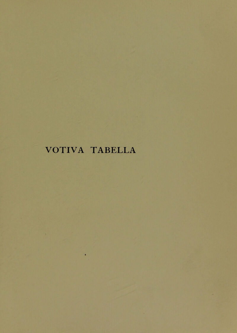 VOTIVA TABELLA