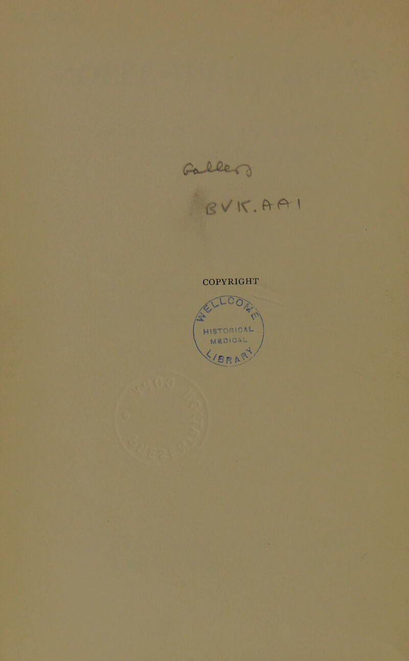COPYRIGHT V\ HlSTOniCM- i MtOlCAL I