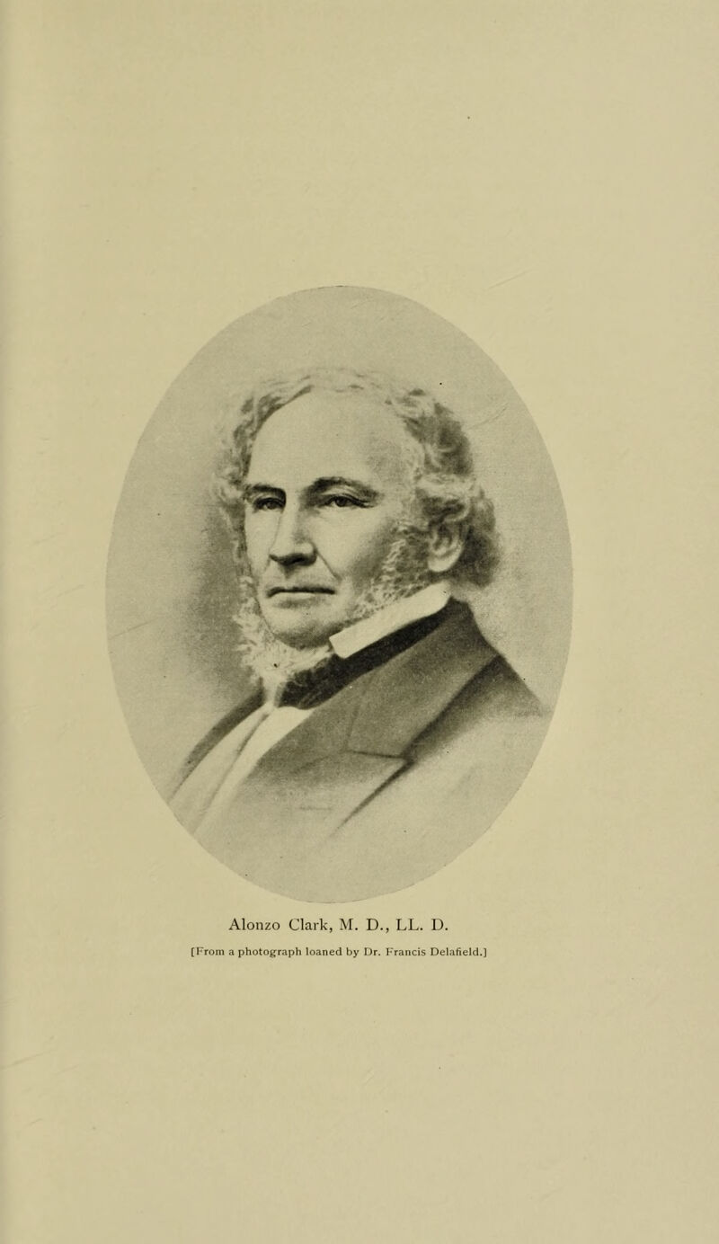 Alonzo Clark, M. D., LL. D. [From a photograph loaned by Dr. Francis Delafield.]