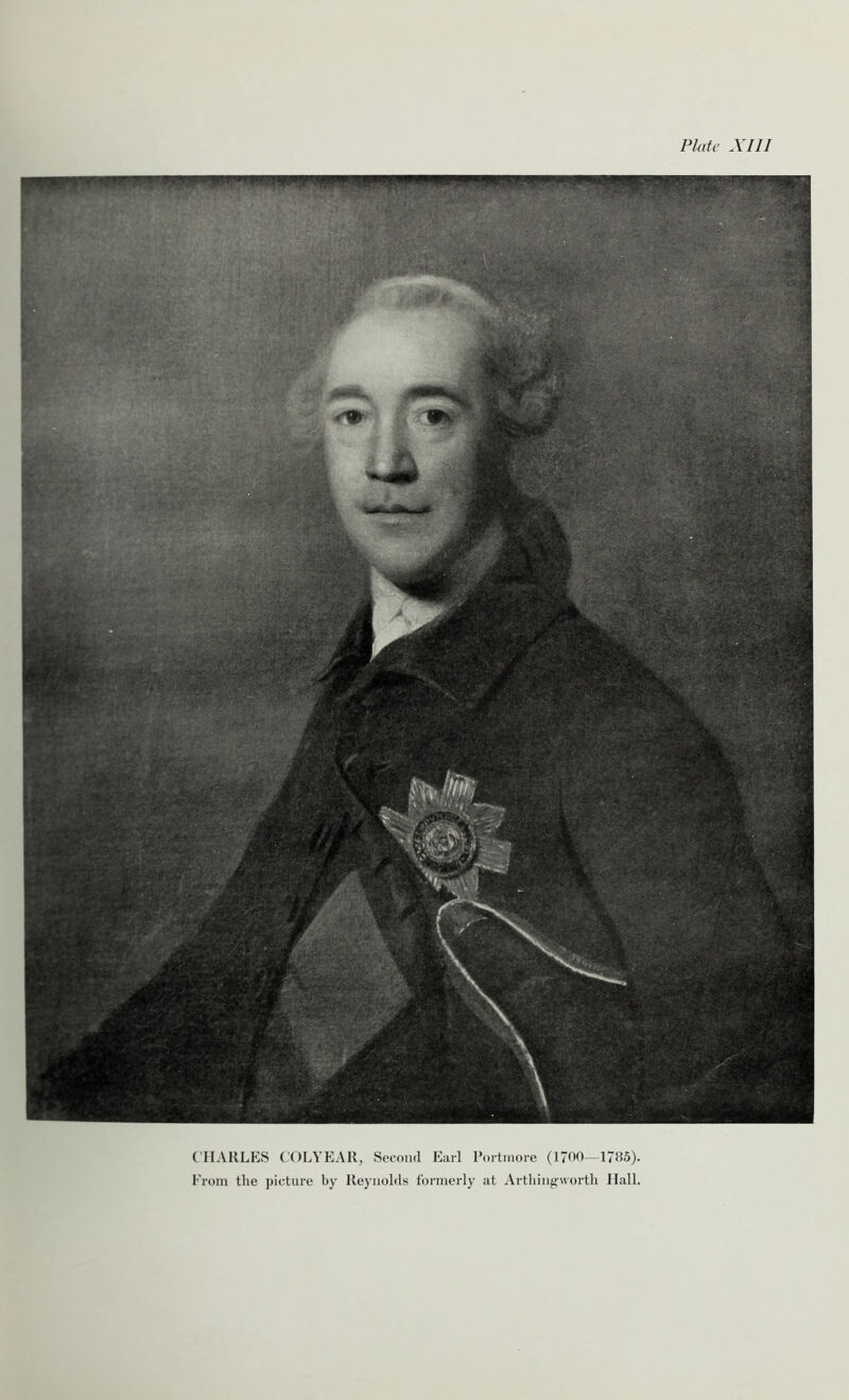 CHARLES COLYEAR, Second Earl l’ortmore (1700—1785). From the picture by Reynolds formerly at Arthingworth Hall.