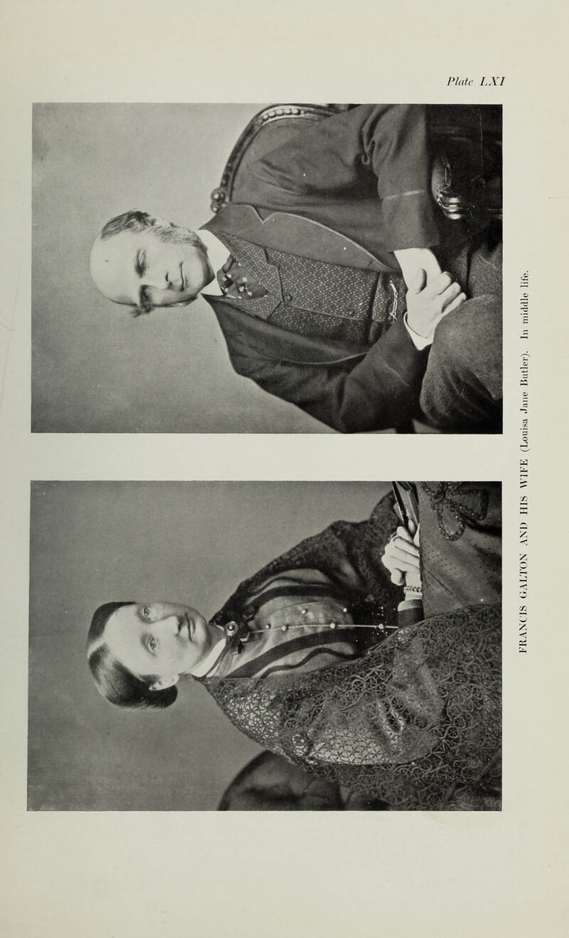 FRANCIS GALTON AND IIIS WIFE (Louisa Jane Butler). In middle life.