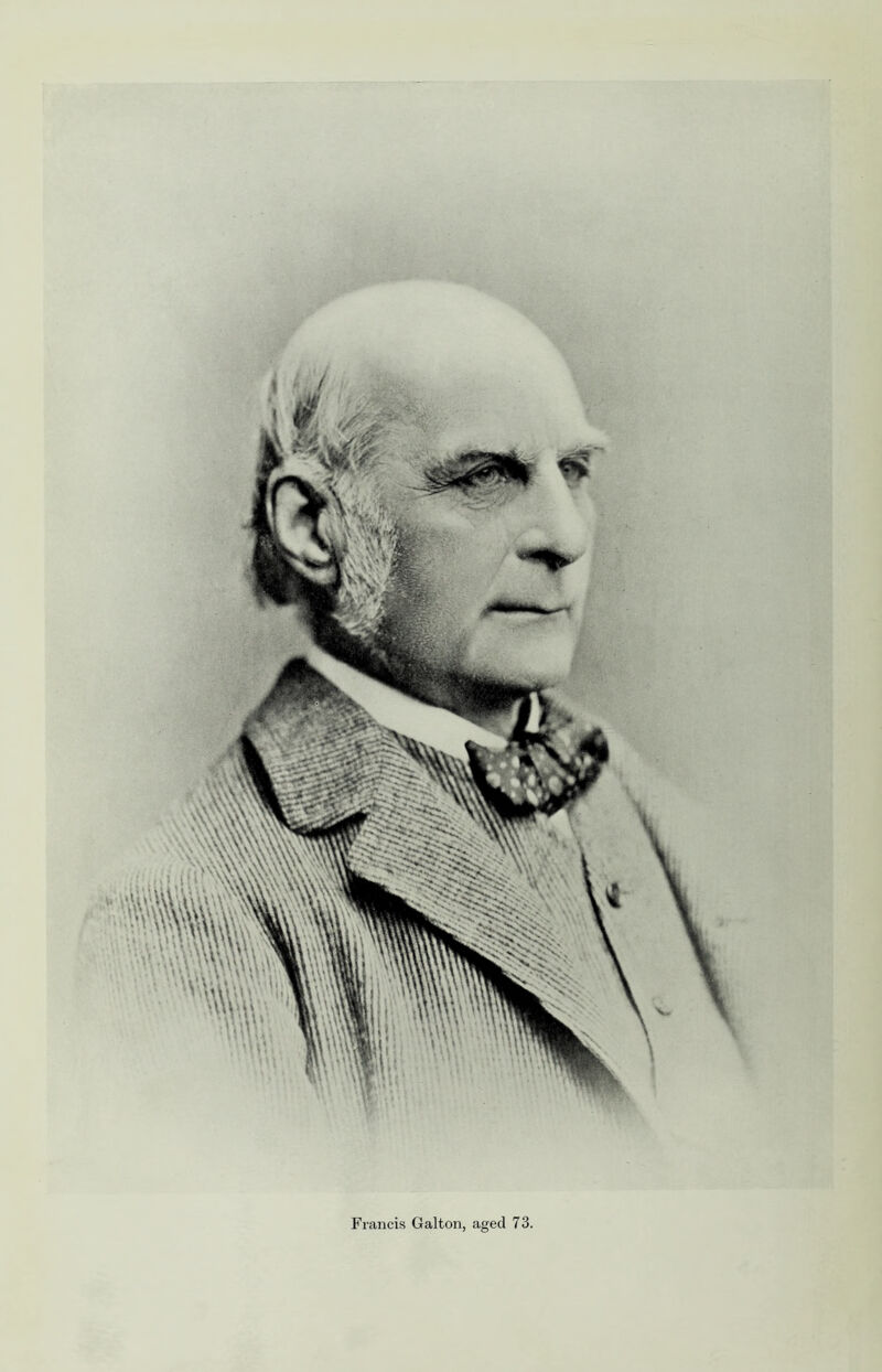 Francis Galton, aged 73.