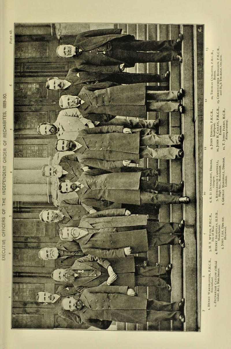 EXECUTIVE OFFICERS OF THE INDEPENDENT ORDER OF RECHABITES, 1889-90.