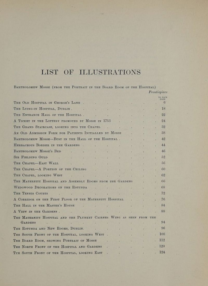 LIST OF ILLUSTRATIONS BartHoLtomew Mosse (From THE Portrait IN THE Boarp Room or tHE Hospitat) Frontispiece TO FACE PAGE Tue O1np Hosprtan IN GrorGe’s LANE . , : : ; ; ; 6 Tae Lytne-1n Hosprrant, Dusuin . ; : é ‘ ‘ ; ae eS The Entrance Haut or tue Hospirar . : , : : 2 a 22 A TicKkET IN THE LOTTERY PROMOTED BY Mosse in 1753 ; : ; ae ood THE GRAND STAIRCASE, LOOKING INTO THE CHAPEL ; , ; A a ay An Oxnp Apmission Form ror Patients InrrranLEp BY Moss é : Pes BartHotomew Mosse—Bust 1n tHe Haut or THE HospPitTat . : ; . 42, Herpacrous BorDER IN THE GARDENS . : ; : : : . AA BartHoLtomew Mossr’s Bep ; ‘ ; : : : ; a pas Str Fretpine Ovuntp ‘ E : , : : ; ; oo THE CHAPEL—Hast WaLu ; ‘ ‘ ; ‘ : ; 2 Bo Tur CHoarpet—A. PorTION OF THE CEILING ; t ; : : » AAC Tur CHAPEL, LOOKING WEstT ‘ ; ; : : é F 20.62 Tar Maternity Hospiran anp AssemBLY Rooms FROM THE GARDENS ; #) 566 Wepewoop DrcoratTIons ON THE RoTuUNDA : ; : : ; 68 Tor TENNIS Courts : . 3 tho ; : , : 72 A Corripor on tHE First Fioor oF tHE Maternity Hospitar a5 : KS THe Haut in tHE Master's House , : ; : : P . 84 A VIEW IN THE GARDENS . : : ; f : : ; =, ertets: Tue Marernity HosrrtaL AND THE PLUNKET CAIRNES WING AS SEEN FROM THE GARDENS s ; : : : : ; : 2 . 94 Tur Rotunpa anp New Rooms, Dusiin. ; : : ; : ne ' OG Tur Sourn Front or THE HospiTat, LOOKING WEST . : ? : . 108 Tur Boarp Room, sHowine Portrait or Mosse ; 4 : ; » L112 Tur Nortu Front or tHe HospiraAL AND GARDENS. ; : : ee aA0) Tre Sourn Front or tue Hospirat, Looxine Hast. ‘ ‘ ‘ . 124