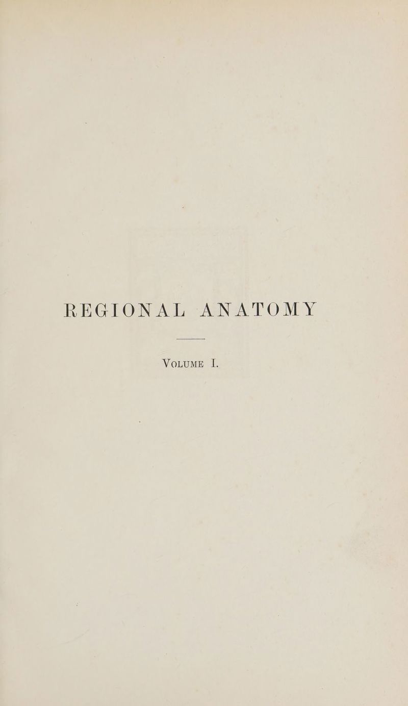 REGIONAL ANATOMY