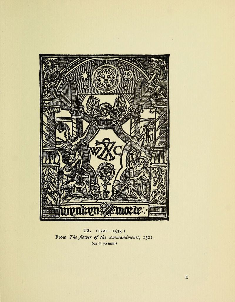 From The flower of the commandments, 1521. (94 x 70 mm.)