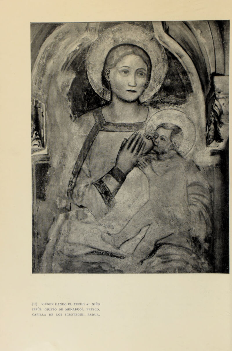 (ll) VIRGEN DANDO KL PECHO Al. NIÑO JESÚS. OHJSTO DE MENABUOl. I RESCO.