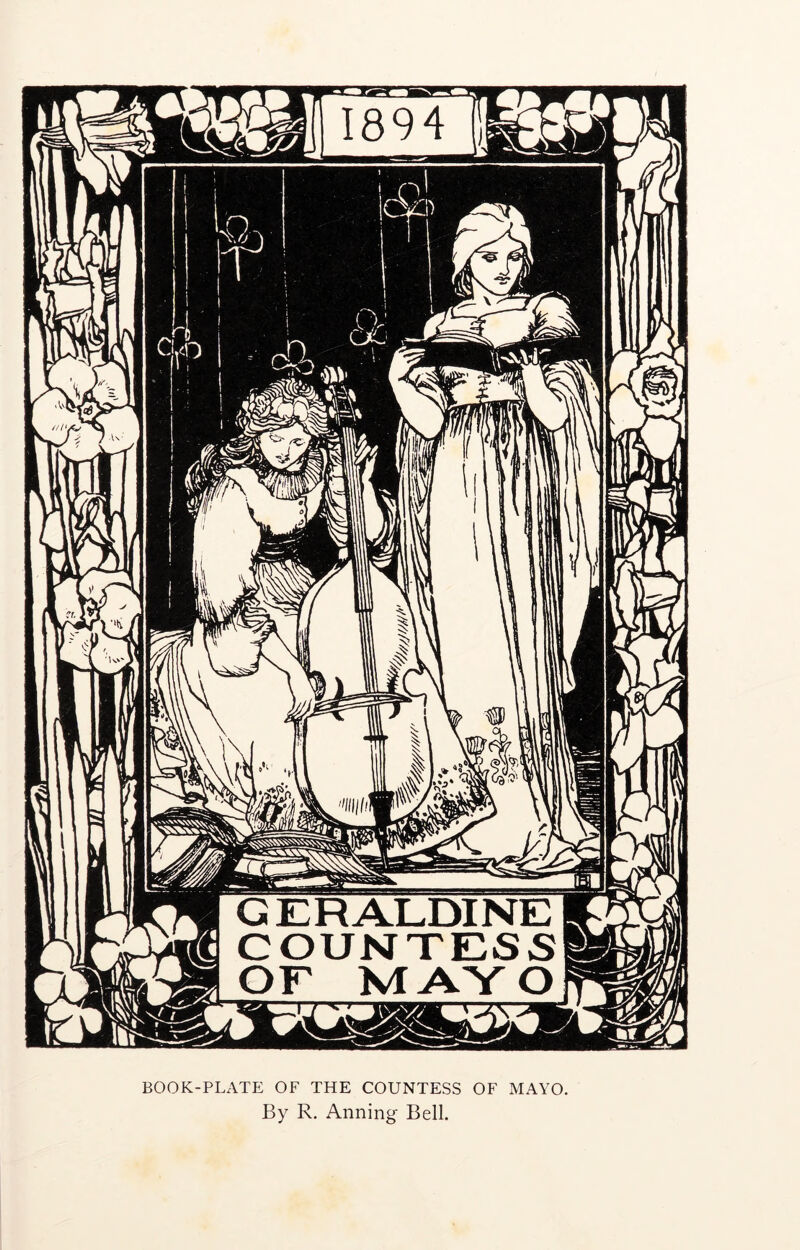 BOOK-PLATE OF THE COUNTESS OF MAYO.