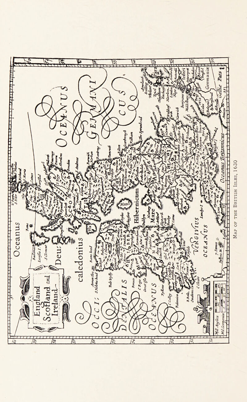 ur,,,yi,,, Map of the British Isles, 1630