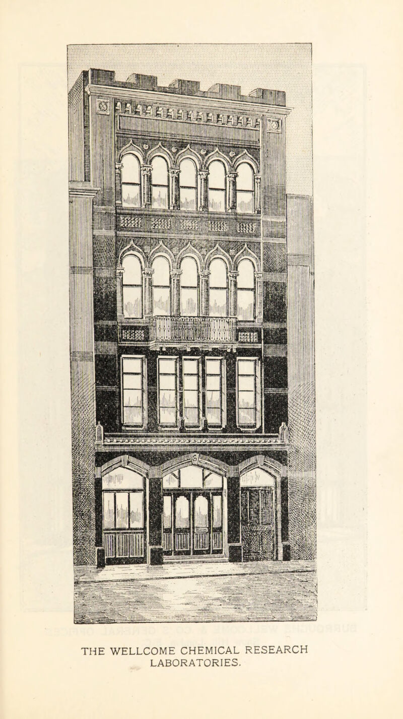 THE WELLCOME CHEMICAL RESEARCH LABORATORIES.