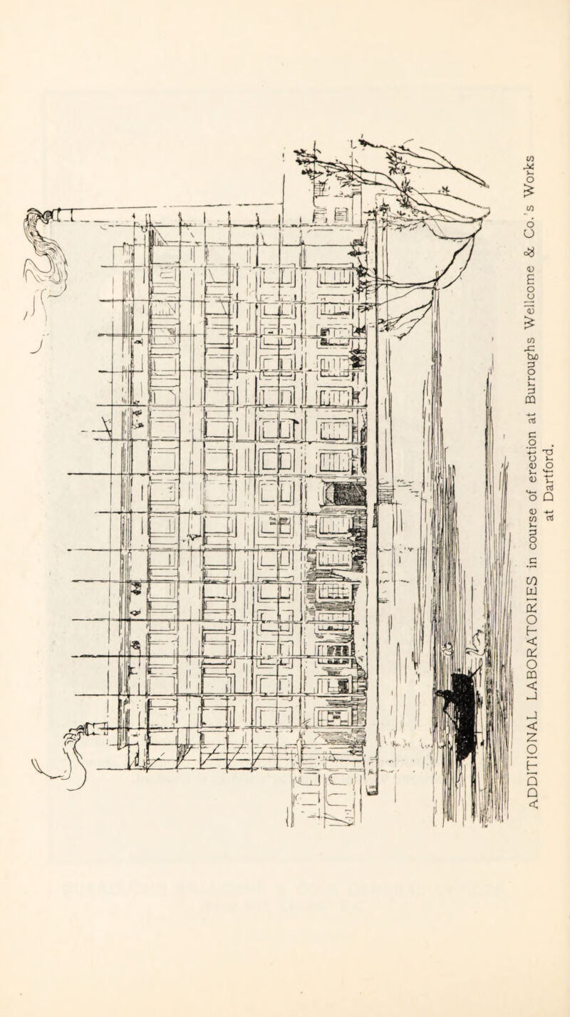 additional laboratories in course of erection at Burroughs Wellcome & Co.’s Works at Dartford.