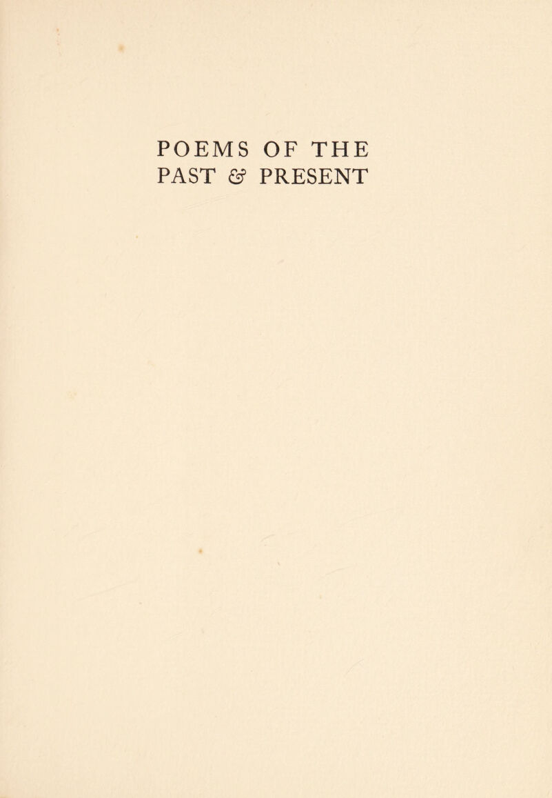 POEMS OF THE