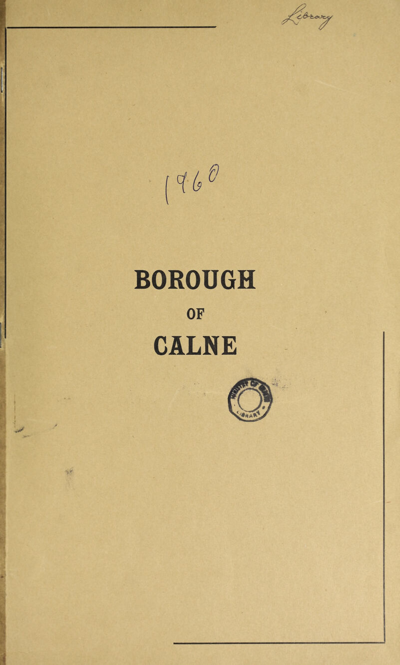 BOROUGH OF CALNE