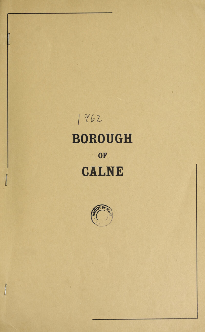 BOROUGH OF CALNE